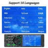 Autoradio 1 Din - écran tactile - télécommande - caméra - Bluetooth - AUX - USB - TF