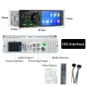 Autoradio 1 Din - touch screen - telecomando - fotocamera - Bluetooth - AUX - USB - TF
