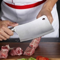 Küchenmesser-Set – Schälmesser – Hackmesser – Schere – Messerschärfer – mit Ständer – Edelstahl