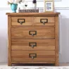 MueblesTiradores para muebles - marco de etiquetas - cajón - armario - latón envejecido - 6 piezas