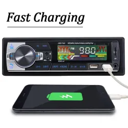 Autoradio 1DIN - Bluetooth - télécommande - USB - TF - 60Wx4 - 12V