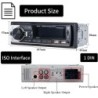 Autoradio 1DIN - Bluetooth - télécommande - USB - TF - 60Wx4 - 12V