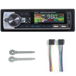 1DIN bilradio - Bluetooth - fjernbetjening - USB - TF - 60Wx4 - 12V