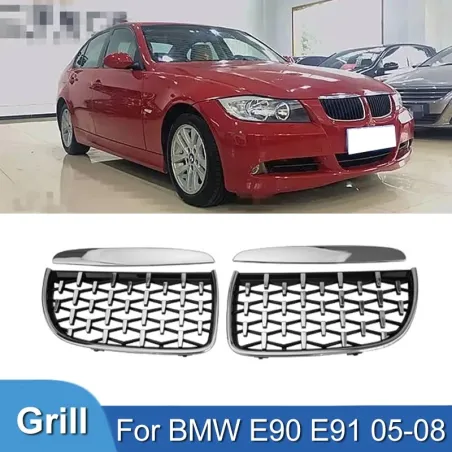 Nyrer foran - diamantstil - til BMW E90 E91 3-serie 05-08
