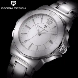 PAGANI DESIGN - luksuriøst dameur - diamanter - keramisk armbånd - vandtæt