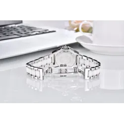RelojesDISEÑO PAGANI - reloj de lujo para mujer - diamantes - brazalete de cerámica - resistente al agua