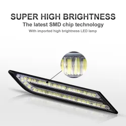33 SMD LED - DRL billygter - vandtæt - 2 stk