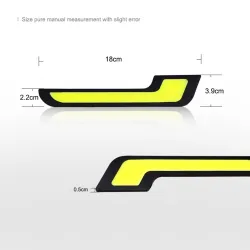 Auton päiväajovalot - LED - DRL - COB - vedenpitävä - 2 kpl