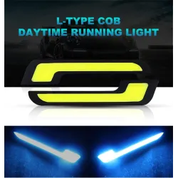 Bil kørelys - LED - DRL - COB - vandtæt - 2 stk