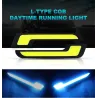 Bil kørelys - LED - DRL - COB - vandtæt - 2 stk