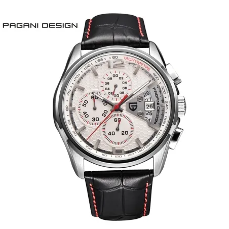 RelojesPAGANI DESIGN - reloj de cuarzo de lujo con correa de piel