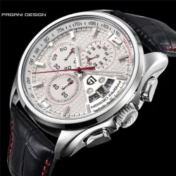 PAGANI DESIGN - luxe quartz horloge met leren bandHorloges
