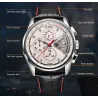 RelojesPAGANI DESIGN - reloj de cuarzo de lujo con correa de piel