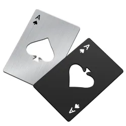 Ace card - abridor de garrafas de alumínio - formato de cartão de crédito