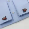 Boutons de manchette luxueux - scorpions en cristal d'argent