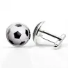 Fotboll / basket / baseboll / volleyboll - runda manschettknappar i glas