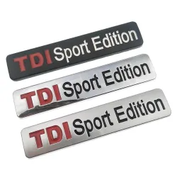 TDI SPORT EDITION - stemma cromato - adesivo per auto
