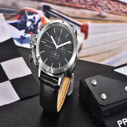 PAGANI DESIGN - sports herreur - Quartz - vandtæt - læderrem