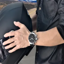 PAGANI DESIGN - sports herreur - Quartz - vandtæt - læderrem