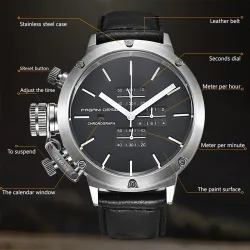 PAGANI DESIGN - sports men's watch - Quartz - waterproof - leather strapWatches