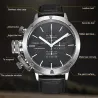 RelojesPAGANI DESIGN - reloj deportivo para hombre - cuarzo - resistente al agua - correa de piel