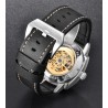 PAGANI DESIGN - automatyczny/mechaniczny zegarek męski - świecące wskaźniki - skórzany pasek - wodoodpornyZegarki