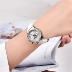 RelojesPAGANI DESIGN - reloj automático de cuarzo - con cristales - espejo de zafiro - correa de piel