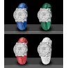 RelojesPAGANI DESIGN - reloj automático de cuarzo - con cristales - espejo de zafiro - correa de piel