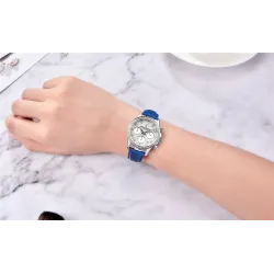 PAGANI DESIGN - relógio Quartz automático - com cristais - espelho de safira - pulseira de couro