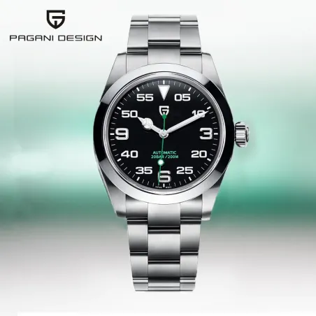 PAGANI DESIGN - montre mécanique/automatique pour homme - verre saphir - étanche - acier inoxydable