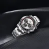 PAGANI DESIGN - Montre à quartz pour homme - chronographe - lunette en céramique - étanche - acier inoxydable
