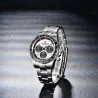 PAGANI DESIGN - herre Quartz ur - kronograf - keramisk bezel - vandtæt - rustfrit stål