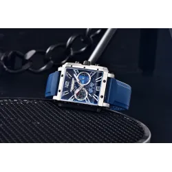 PAGANI DESIGN - sports herreur - Quartz - vandtæt - rustfrit stål - skelet racing serie