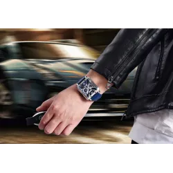 PAGANI DESIGN - sports herreur - Quartz - vandtæt - rustfrit stål - skelet racing serie