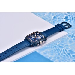 PAGANI DESIGN - relógio esportivo para homem - Quartzo - à prova d'água - aço inoxidável - série de corridas de esqueleto