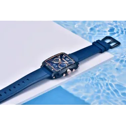PAGANI DESIGN - sports herreklokke - Quartz - vanntett - rustfritt stål - skjelettracing-serie