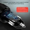 Universal billaddare - dubbel USB - snabbladdning - aluminium - 4,8A - 5V