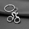 Landsvägscykel - nyckelring i metall