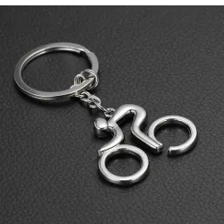 Road bicycle - metal keychainKeyrings