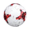 Professionele voetbal - leer - waterdicht - wit-rood - maat 4 - 5Ballen