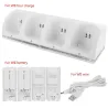 Wii controller oplader met 4 batterijen 2800 mAh - dockWii & Wii U
