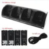 Wii controller oplader med 4 batterier 2800 mAh - dock