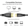 Mini HDMI to HDMI cable - 1080P - high speed - gold plated connectorCables