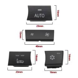 Pulsanti cruscotto auto - aria condizionata - controllo ventilazione - pulsante AC - per BMW 1 3 X1 X3