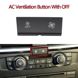 Boutons tableau de bord voiture - climatisation - commande ventilation - bouton AC - pour BMW 1 3 X1 X3
