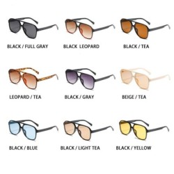 Modne okulary przeciwsłoneczne vintage - oversize - styl pilota - UV400Okulary Przeciwsłoneczne
