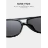 Gafas de solGafas de sol vintage de moda - de gran tamaño - estilo piloto - UV400