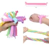 Unicórnio macio - borracha elástica - puxar corda - brinquedo