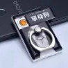 2 i 1 universell telefonhållare - med tändare - justerbar ring - USB-laddning