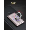 2 i 1 universell telefonhållare - med tändare - justerbar ring - USB-laddning